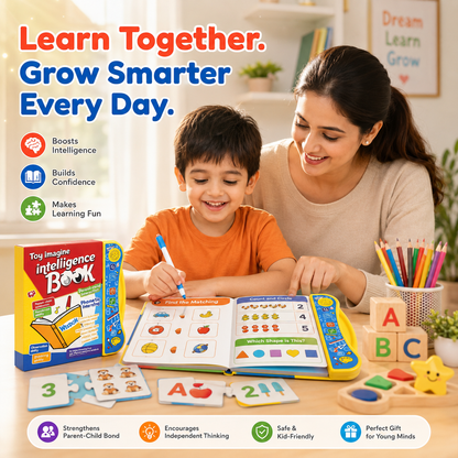 One book, many lessons! ABCs, numbers, fruits, animals, vehicles — learning made colorful and fun