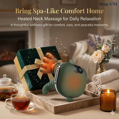 Bring spa-like comfort home with a heated neck massager