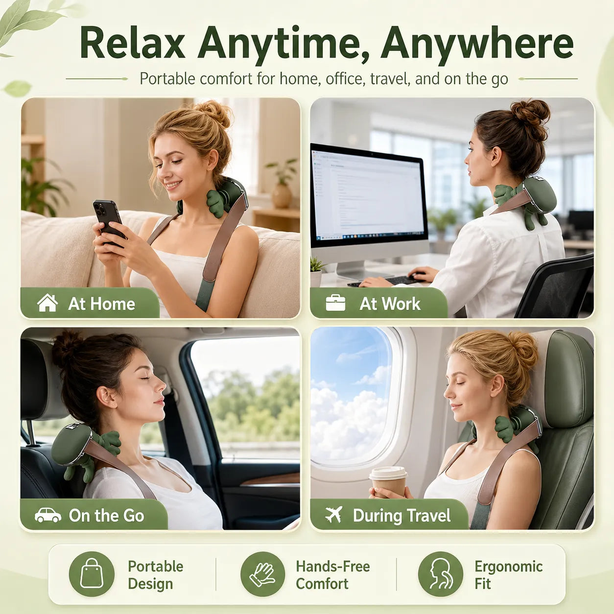 Bring spa-like comfort home with a heated neck massager