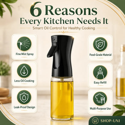 Smart Kitchen Healthy Cooking Oil Sprayer Bottle for Pan, Air Fryer