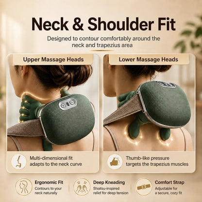 Bring spa-like comfort home with a heated neck massager